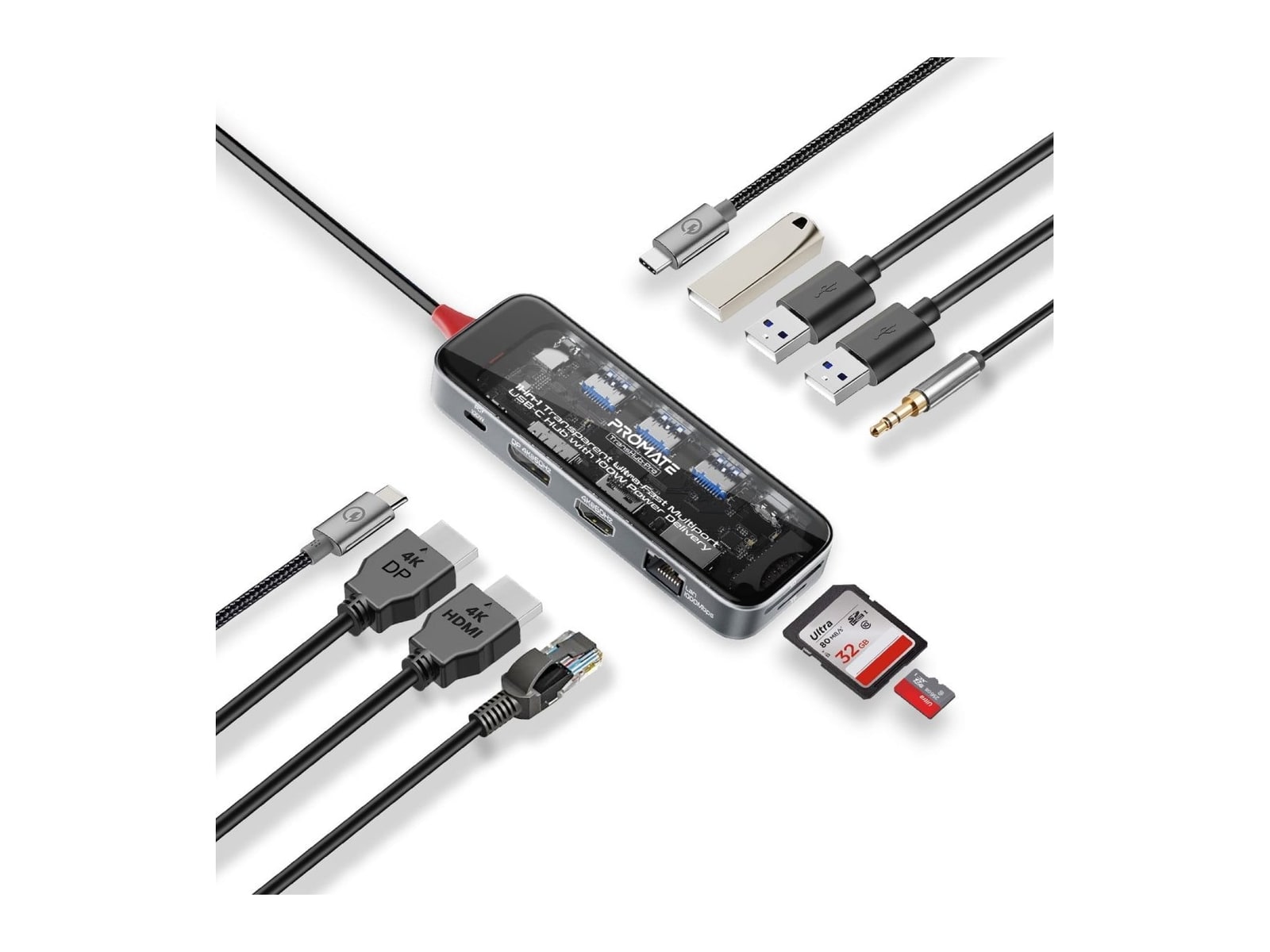 Promate - TransHub-Pro USB Hubs