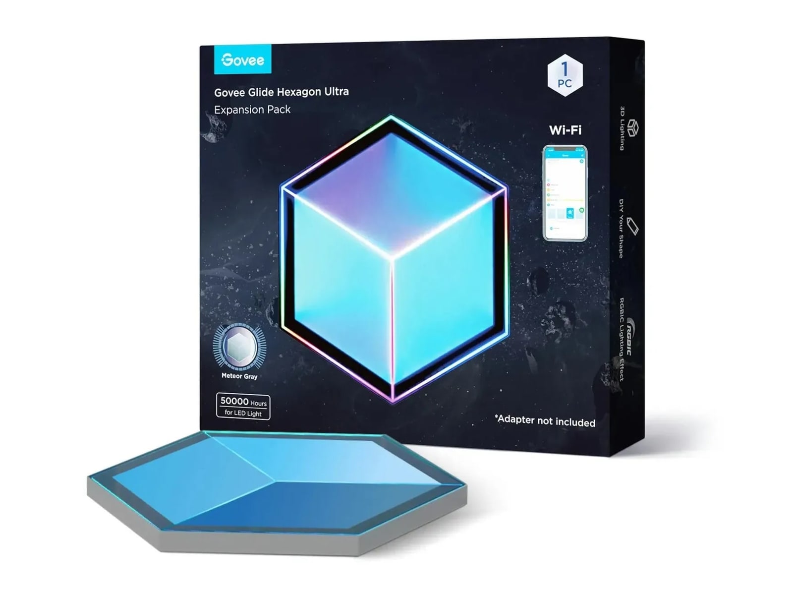 Govee - Glide Hexagon Ultra Expansion Pack Smart Lighting - Multicolor