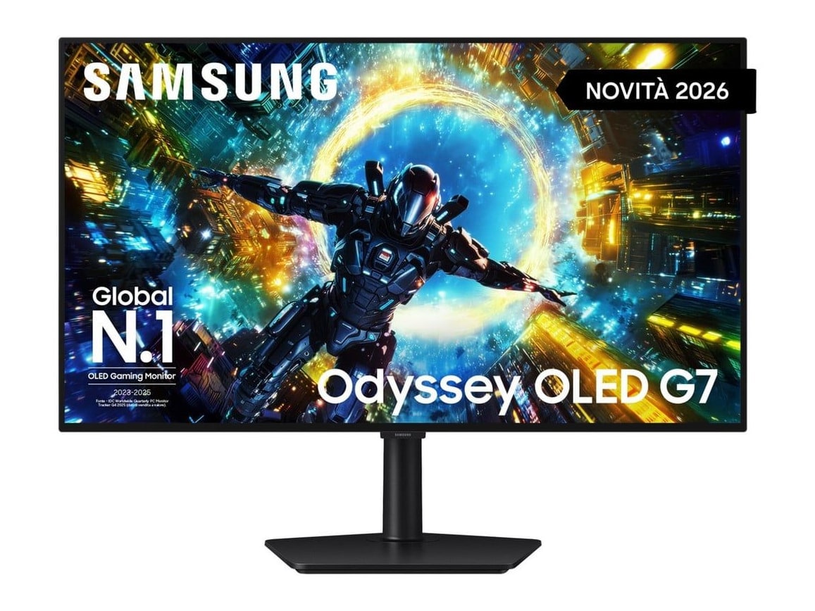 Samsung - 32" Odyssey OLED G7 G73SH 4K UHD 330Hz OLED Monitors - Black