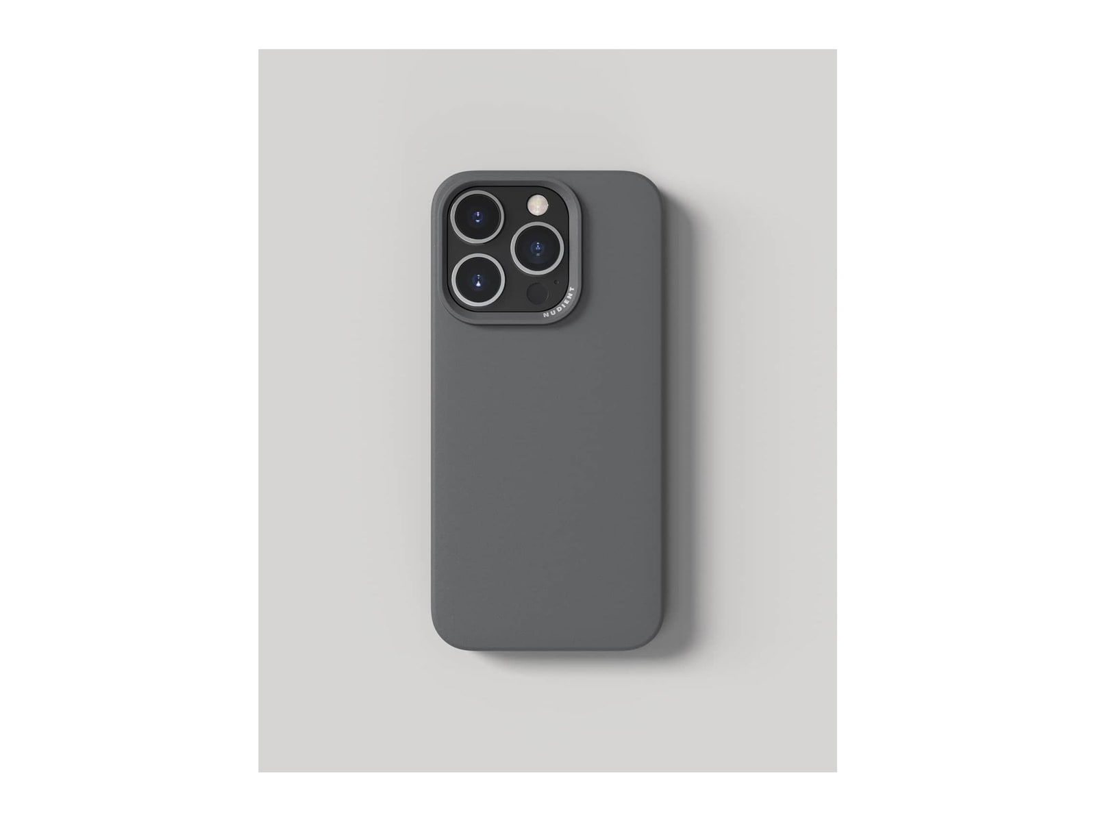Nudient - Thin Case without MagSafe for iPhone 15 Pro - Ash Grey