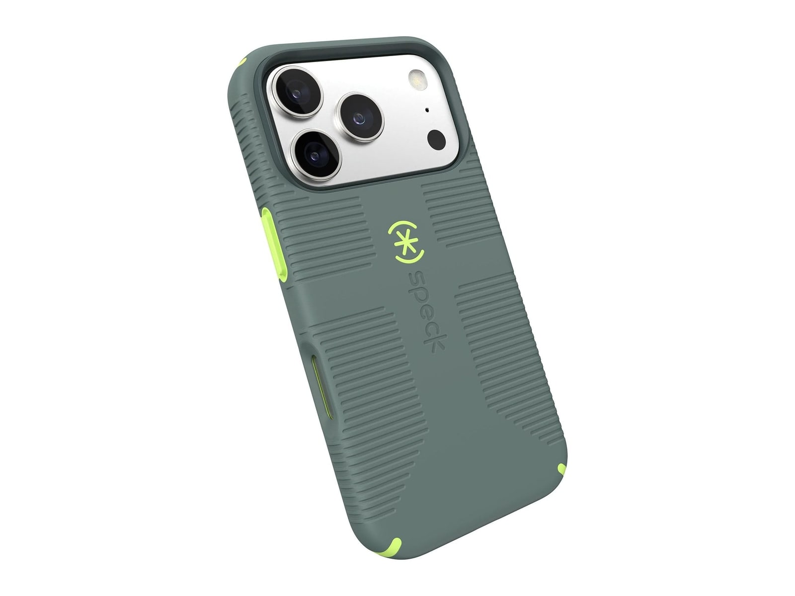 Speck - CandyShell Grip MagSafe - iPhone 17 Pro - Neo Drab/Glow Green