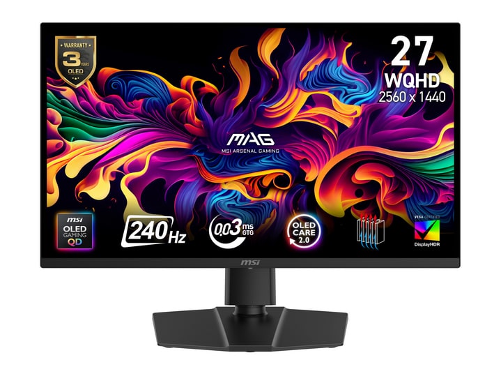 MSI - 26.5" MAG 271QP WQHD 240Hz OLED Monitors