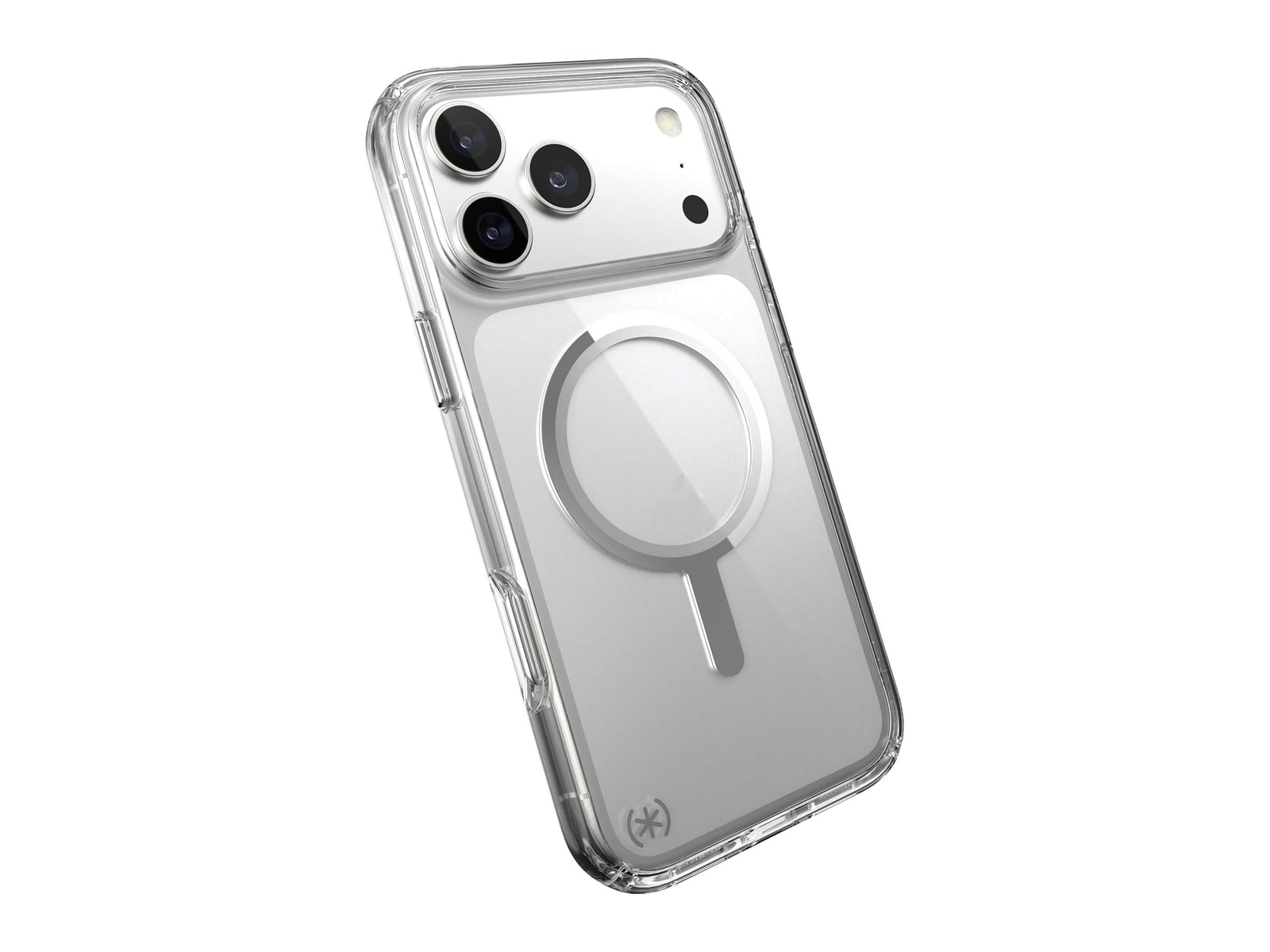 Speck - Presidio Perfect-Clear MagSafe - iPhone 17 Pro Max - Clear/Silver
