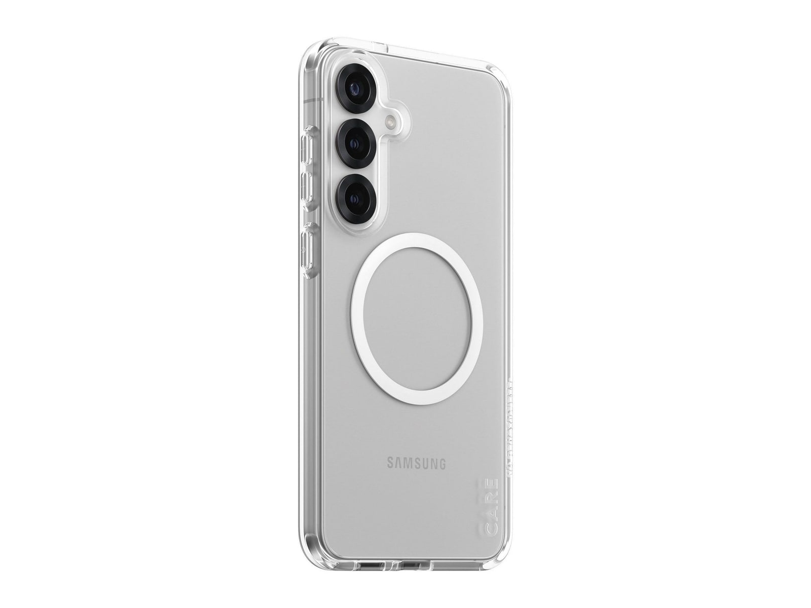 PanzerGlass - CARE Urban Combat Case Transparent w. White Qi Compatible Samsung Galaxy S25+