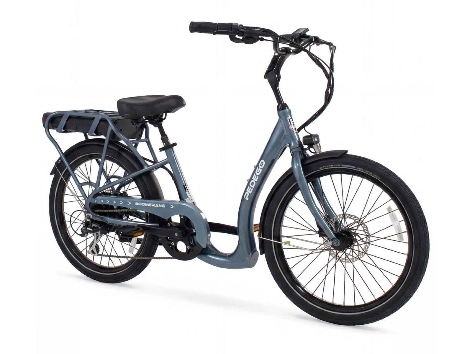 Pedego - Boomerang Core 24-inch Step-Thru Gloss Mineral Blue Electric Bikes