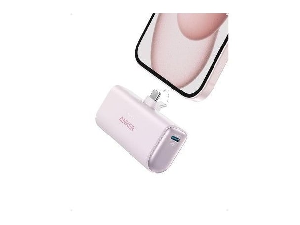 Anker - Nano Power Bank (22.5W, Built-In USB-C Connector) Purple Power Banks