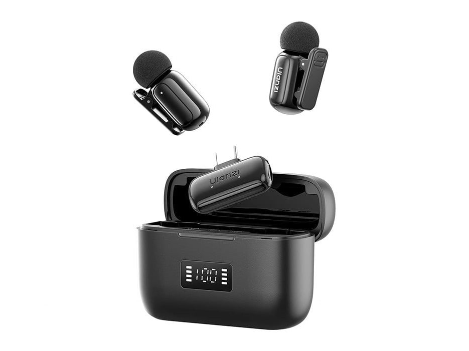 Ulanzi - A200 Lavalier Mini Wireless Microphones - Gray