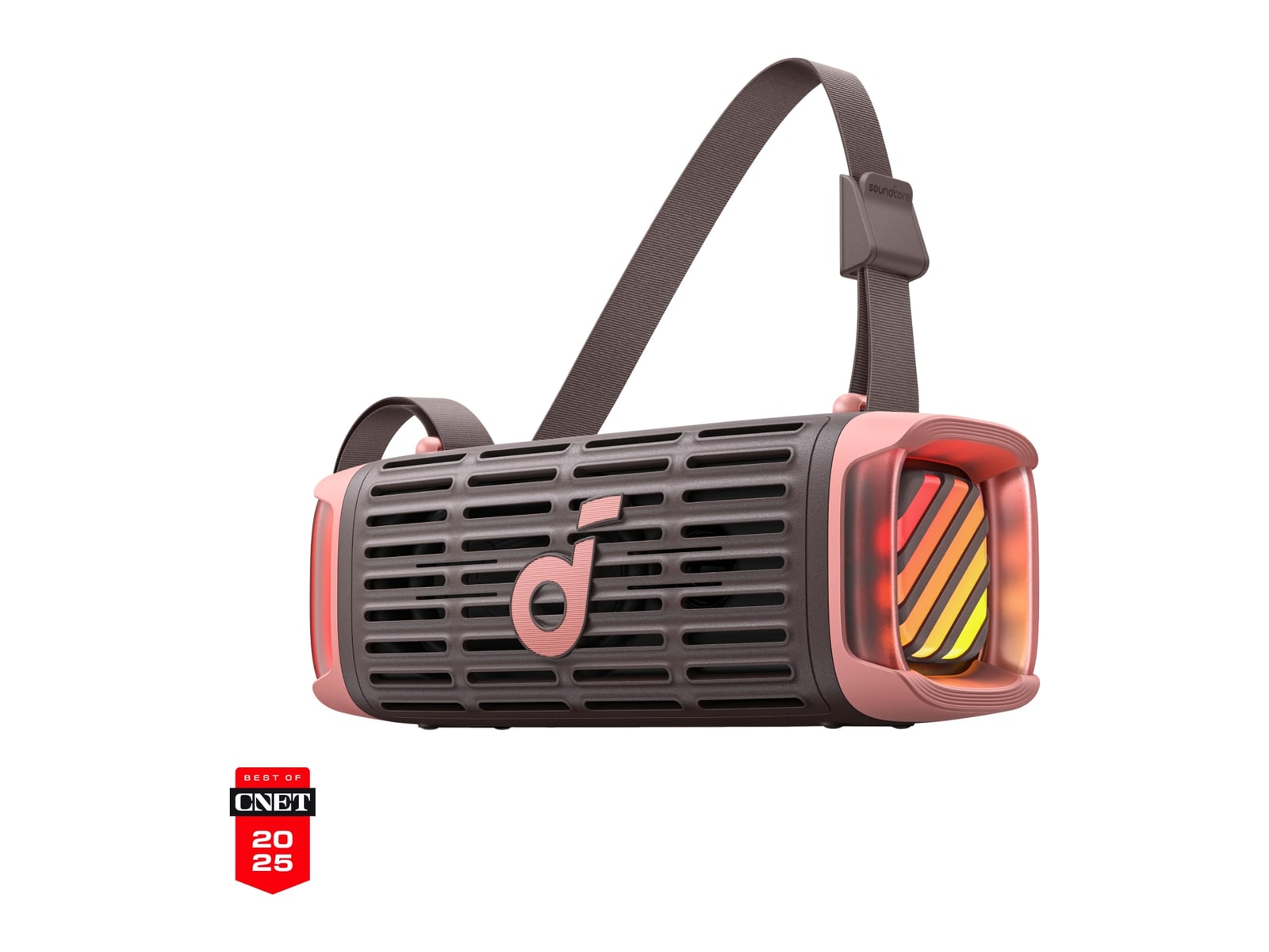 Soundcore - Boom 3i Bluetooth Portable Speakers - Desert Rose Brown