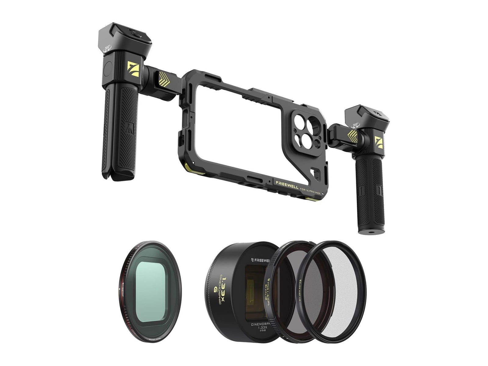 Freewell - iPhone Genius Rig Cine Kit iPhone 16 Pro Max / Gold Camera Accessories - Gold