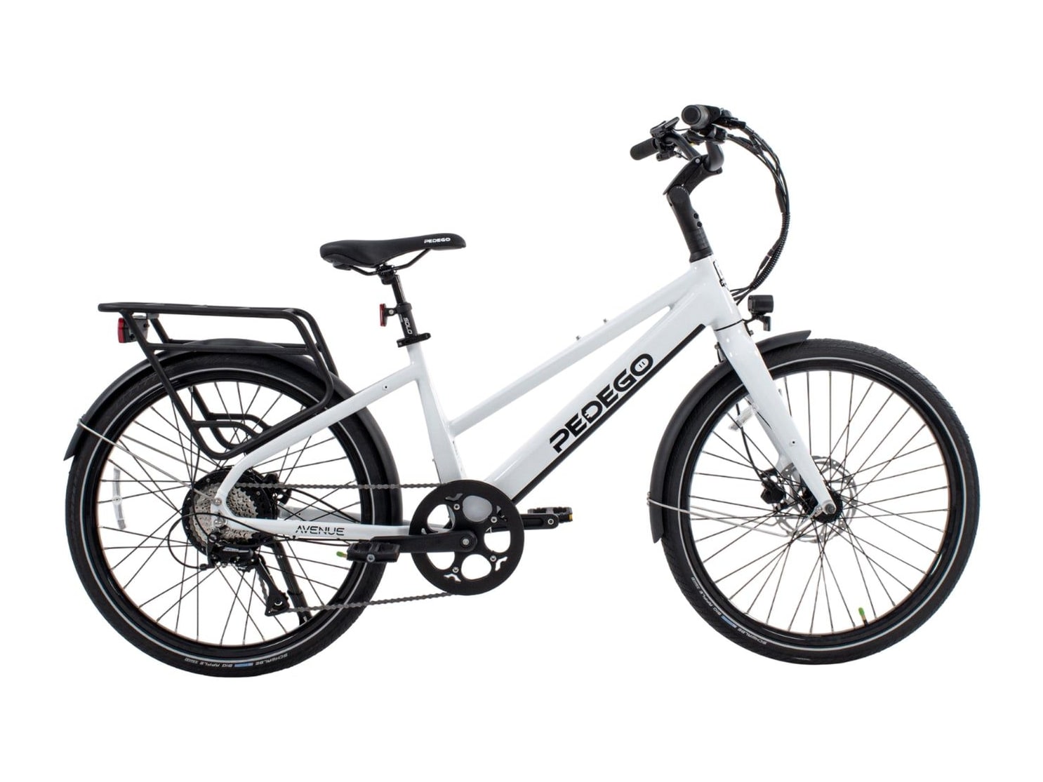 Pedego - Avenue Core 28-inch Step-Thru White Electric Bikes