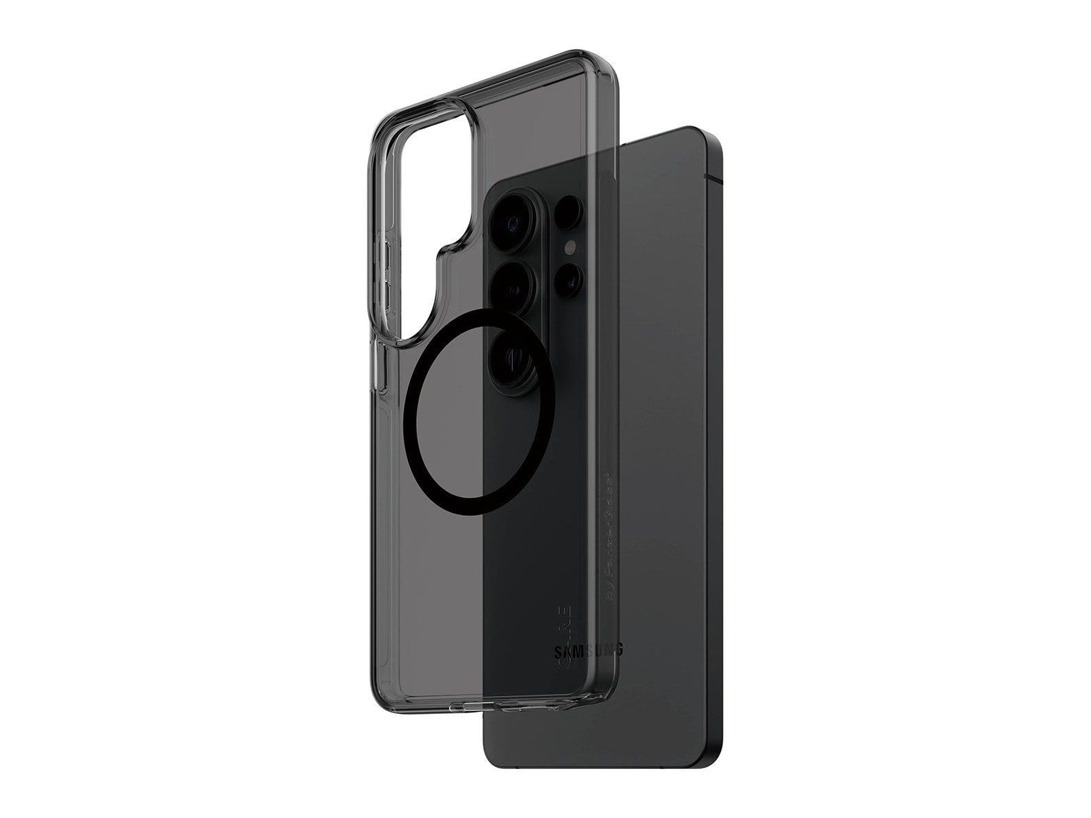 PanzerGlass - CARE Smokey Case w. Black Qi Samsung Galaxy S26 Ultra