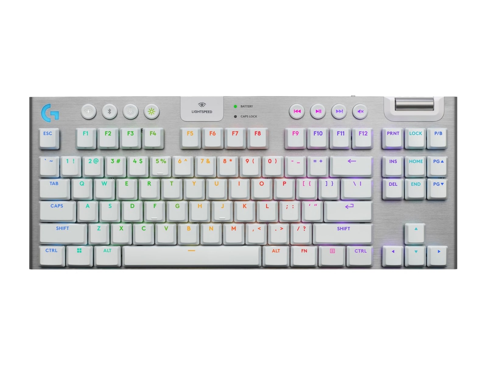 Logitech - G915 X Lightspeed GL Tactile Wireless Keyboards - White
