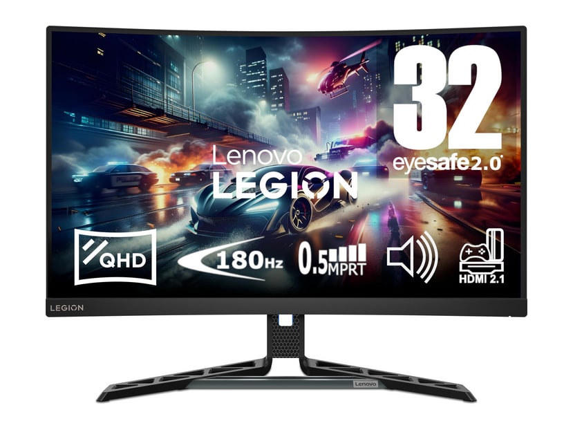 Lenovo - 31.5" Legion R32qc-30 QHD 180Hz Gaming Monitors