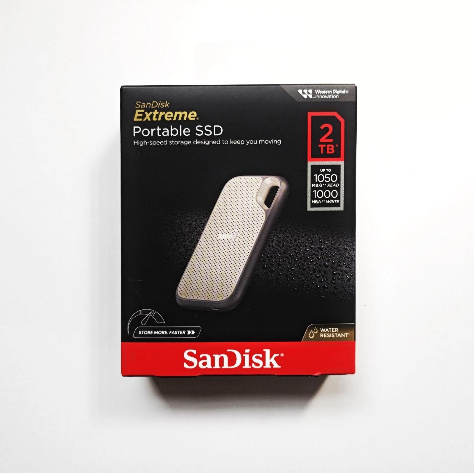 SanDisk - Extreme Portable SSD 2TB Storage Drives - USB 3.2 Gen 2