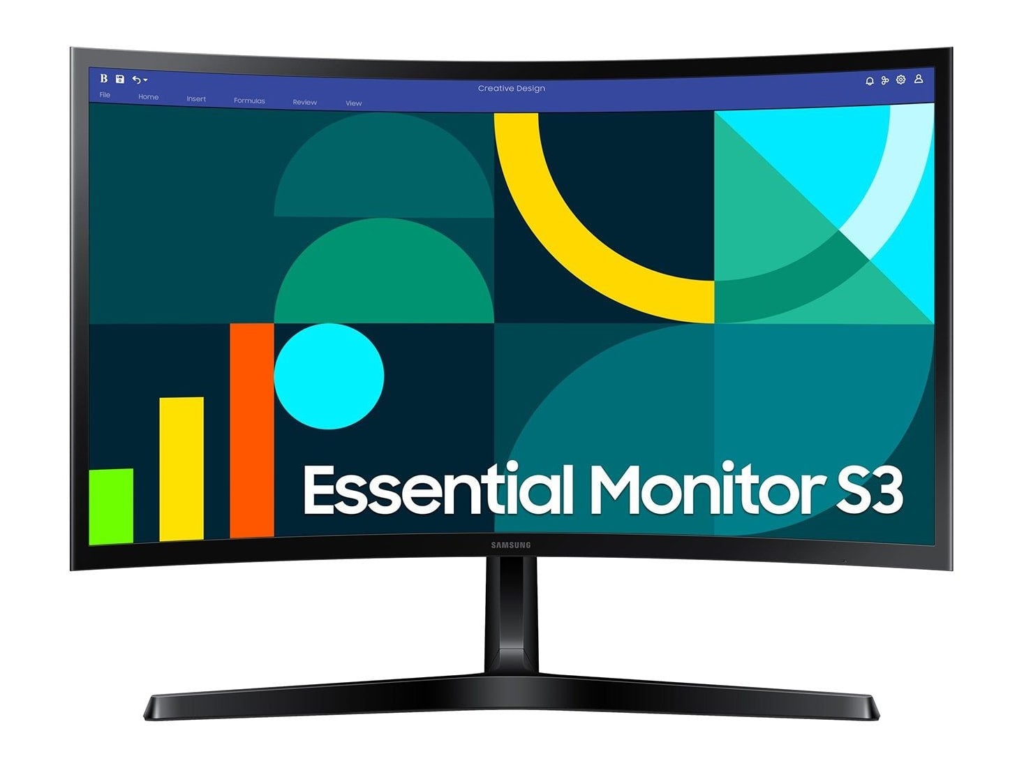 Samsung - 27" LS27D368GANXZA Full HD 100Hz Curved Monitors - Black