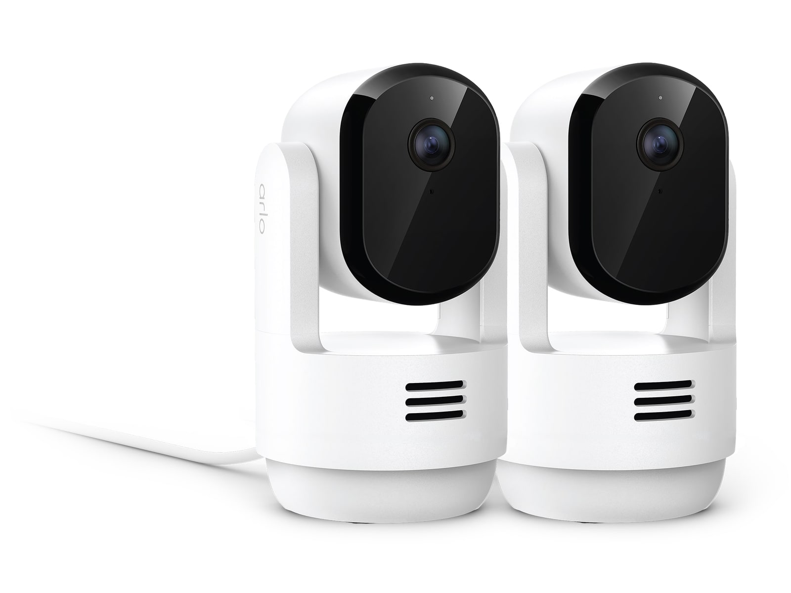 Arlo - Essential 3 2K Indoor Pan and Tilt 2-Pack Security Cameras