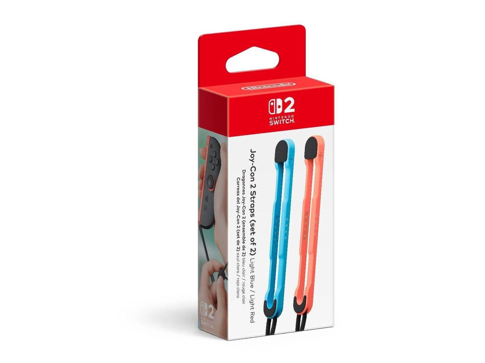 Nintendo - Switch 2 Joy-Con 2 Straps (Set of 2) - Light Blue / Light Red
