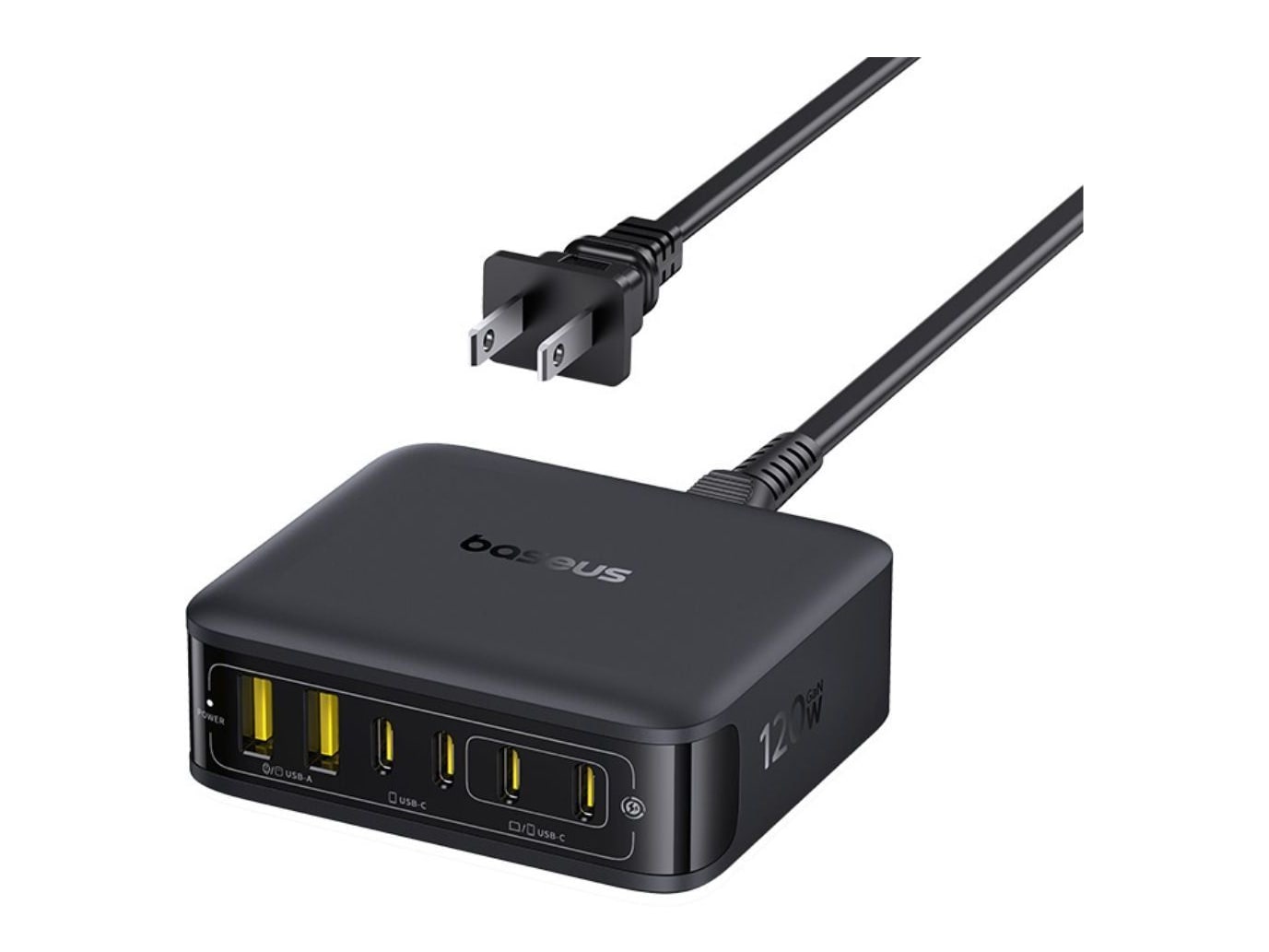 Baseus - EnerFill FH21 Desktop Charging Station 4C+2U 120W Black Wall Chargers