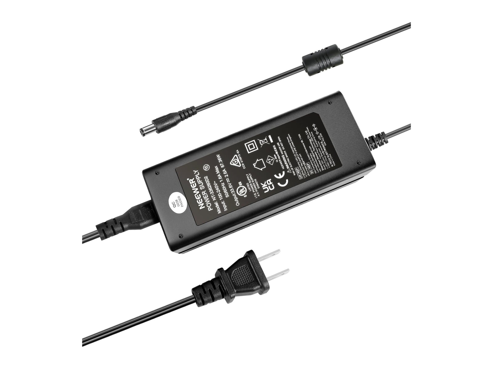 Neewer - NC-Q6 Power Adapter and Power Cord Set for Q6 Camera Batteries