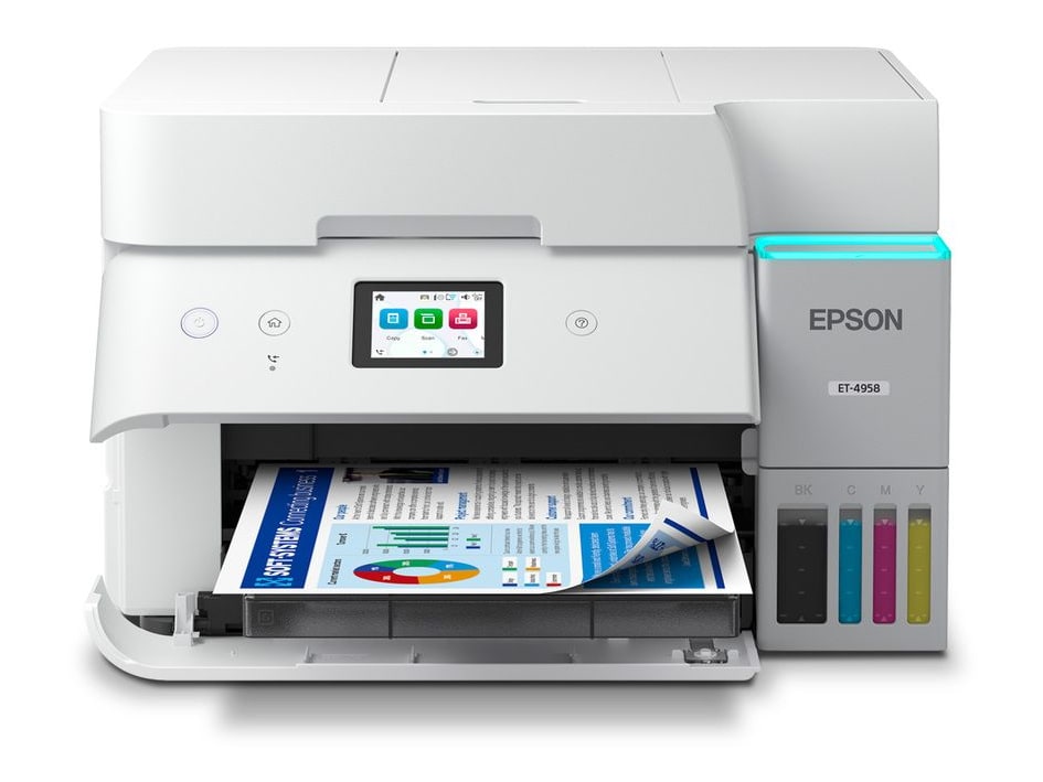 Epson - EcoTank ET-4958 Wi-Fi Printers - White