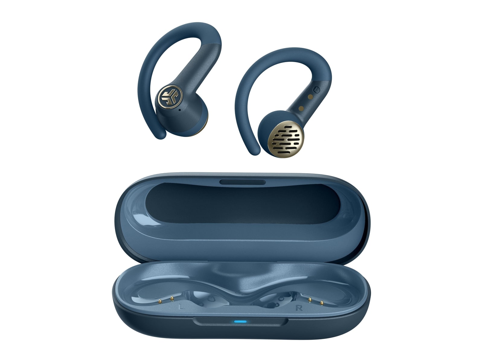 JLab - JBuds Open Sport 2 True Wireless Earbuds - Navy