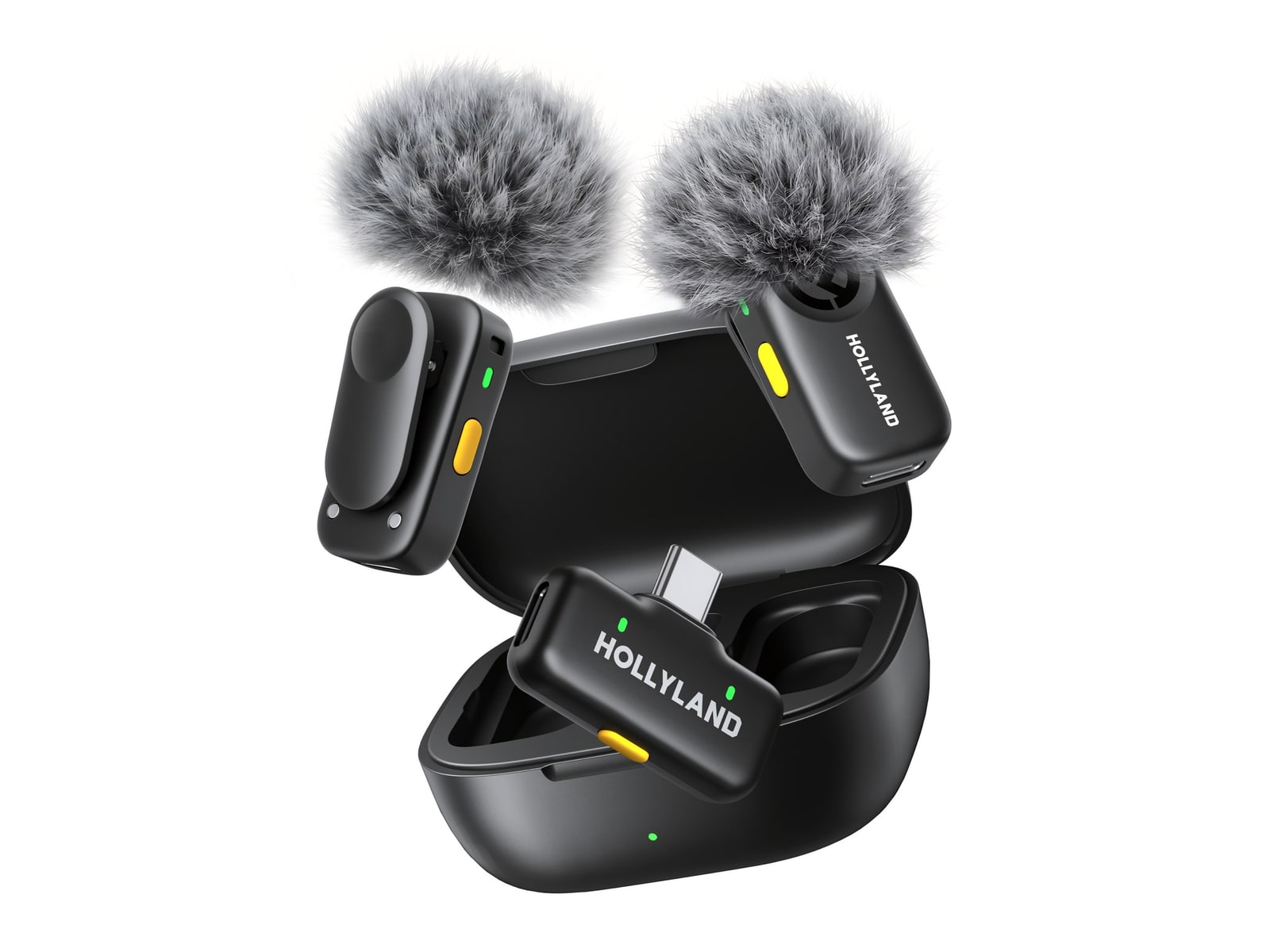 Hollyland - LARK A2 Duo Wireless Microphones - Gray