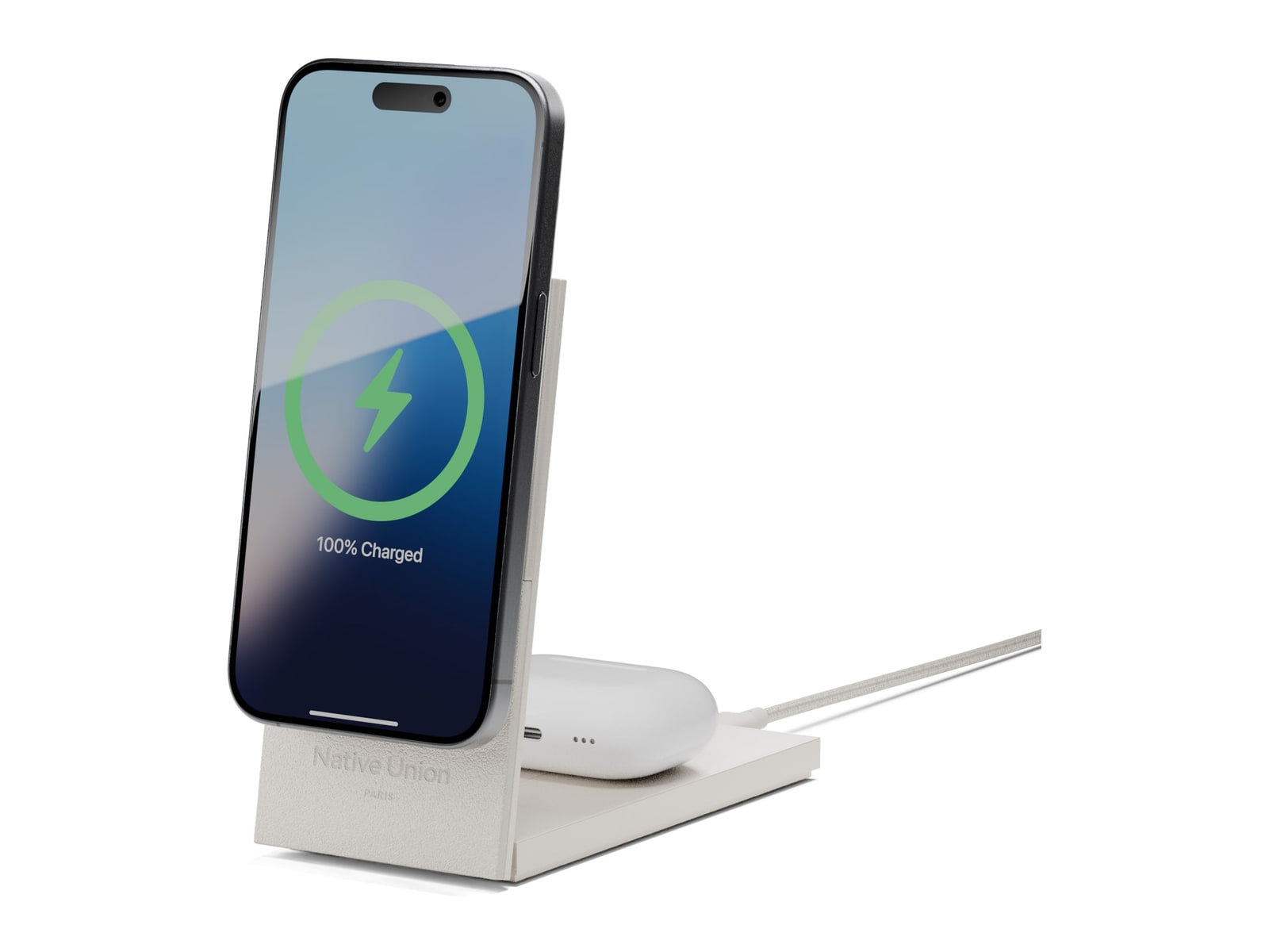 Native Union - Rise 2-in-1 Magnetic Wireless Charger Sandstone Wireless Chargers