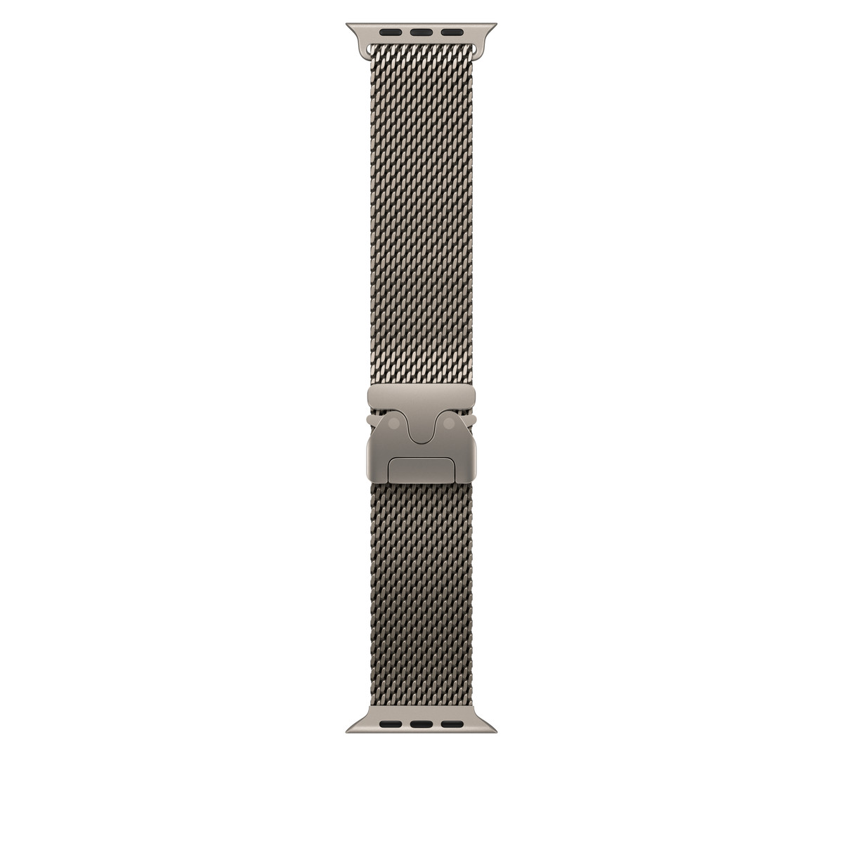 Apple - Apple Watch Titanium Milanese Loop - 49mm - Large - Natural