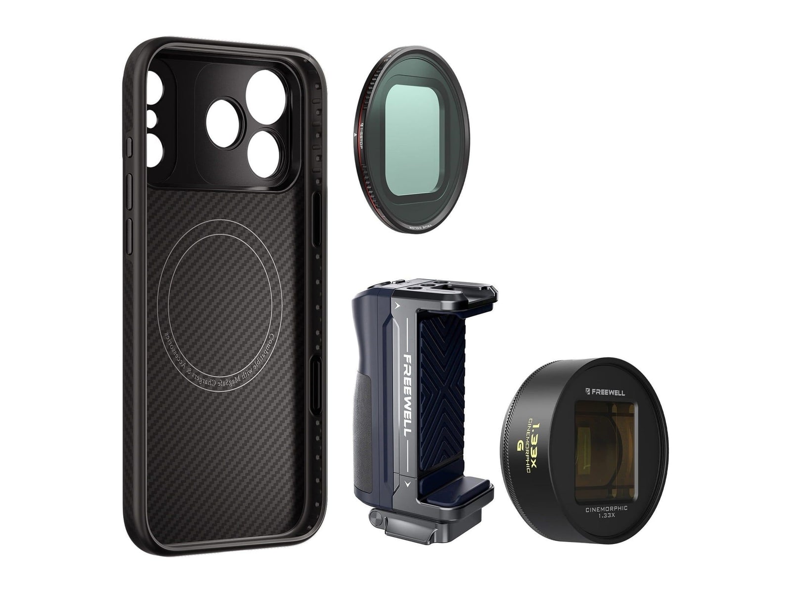 Freewell - iPhone Pro Filmmaker Cine Pro Kit Gold / iPhone 18 Pro Max Camera Accessories - Gold