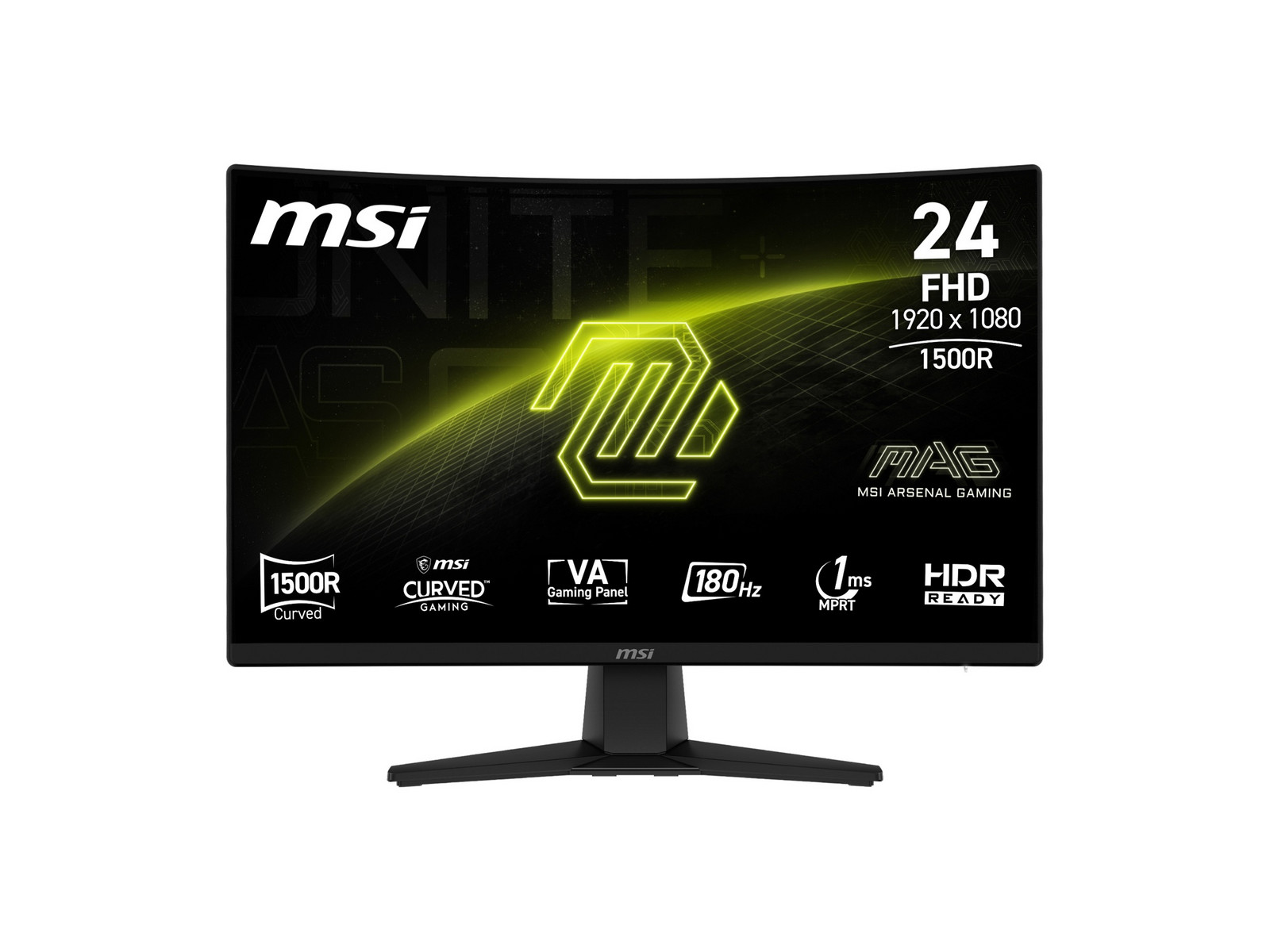 MSI - 23.6" MAG 242C Full HD 180Hz Curved Monitors