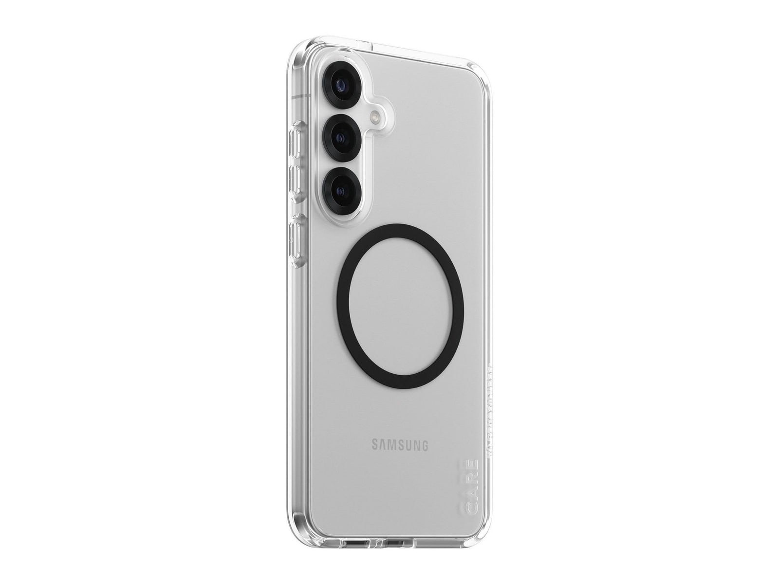 PanzerGlass - CARE Urban Combat Case Transparent w. Black Qi Compatible Samsung Galaxy S25+