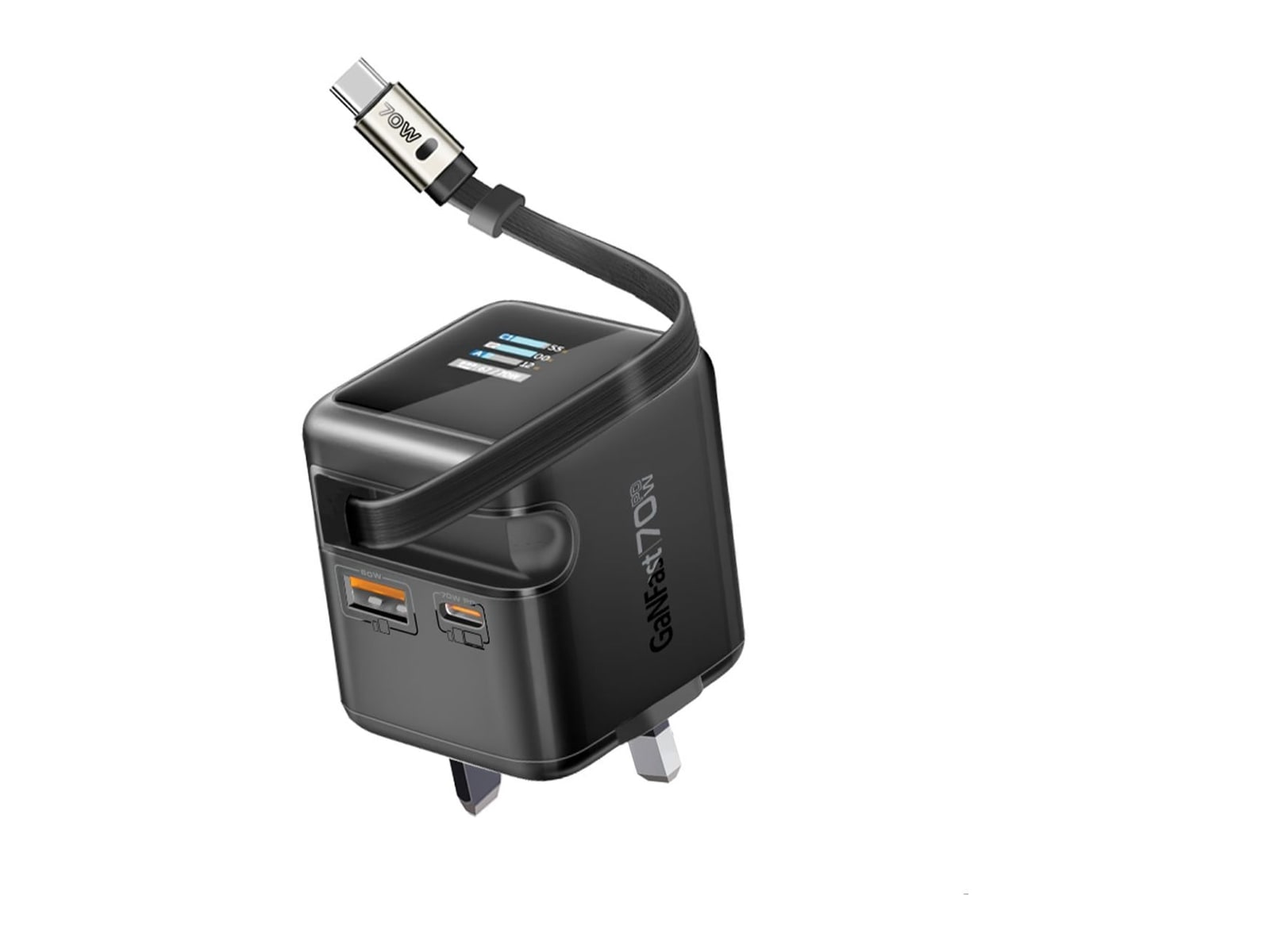 Promate - Cubix-R70 Black Wall Chargers