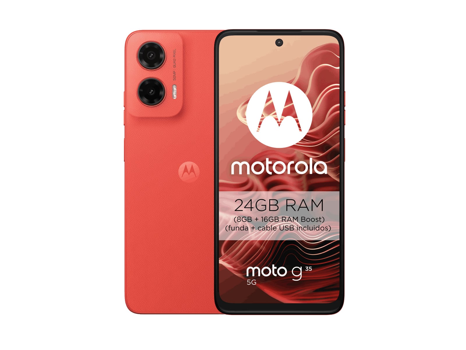Motorola - Moto G35 5G 256GB - Red