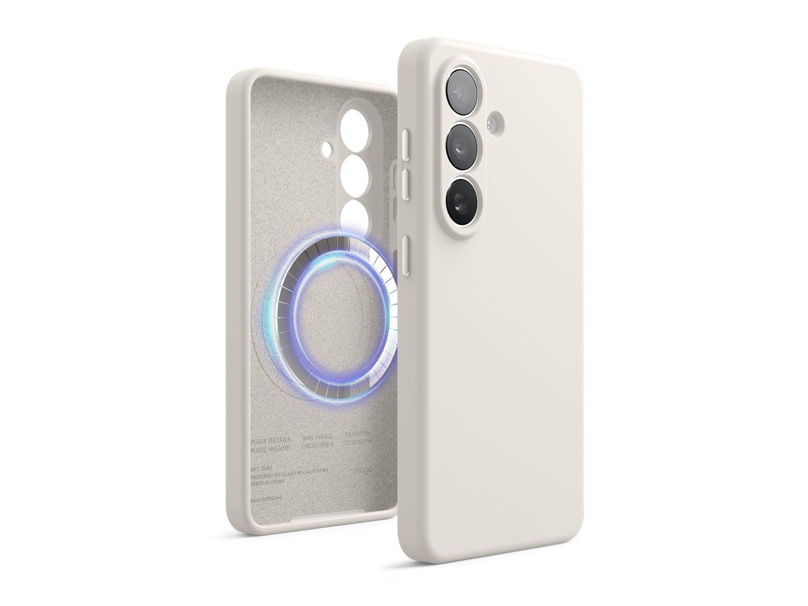 elago - Magnetic Silicone Case - Galaxy S26 - Stone