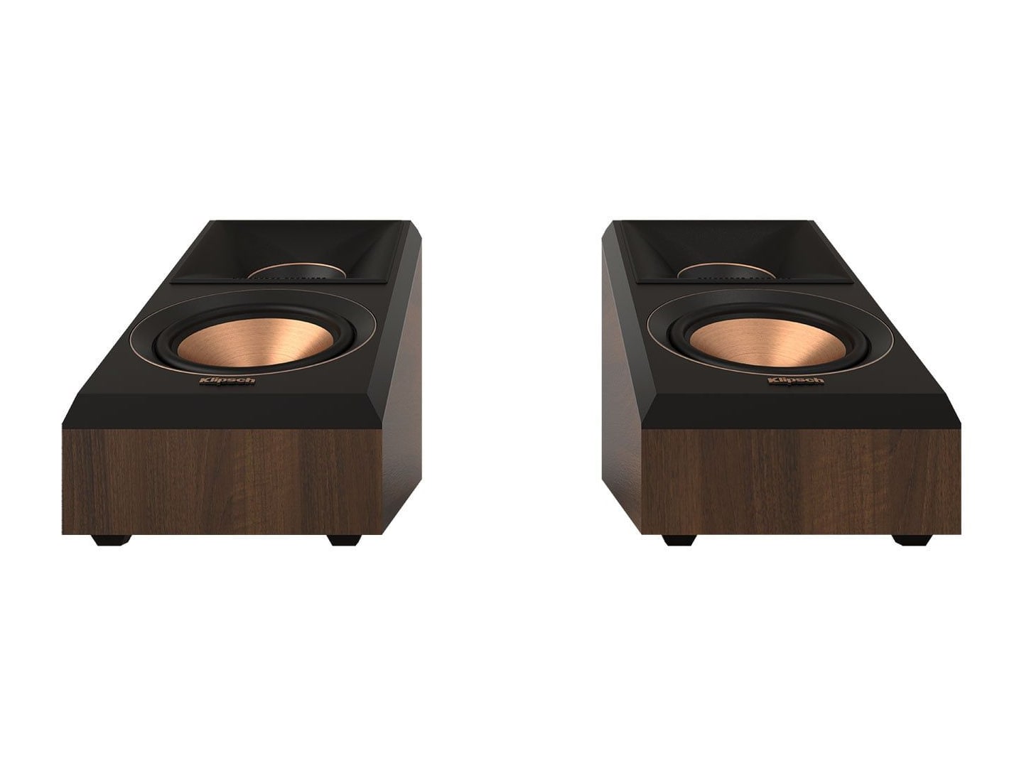 Klipsch - RP-500SA II Reference Premiere Walnut Dolby Atmos Elevation/Surround Speakers (Pair) Speakers - Brown