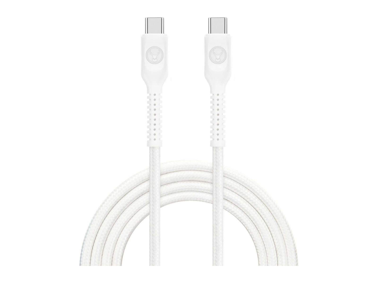 Bonelk - Long-Life Easy-Grip USB-C to USB-C 100W 1.2m White Charging Cables
