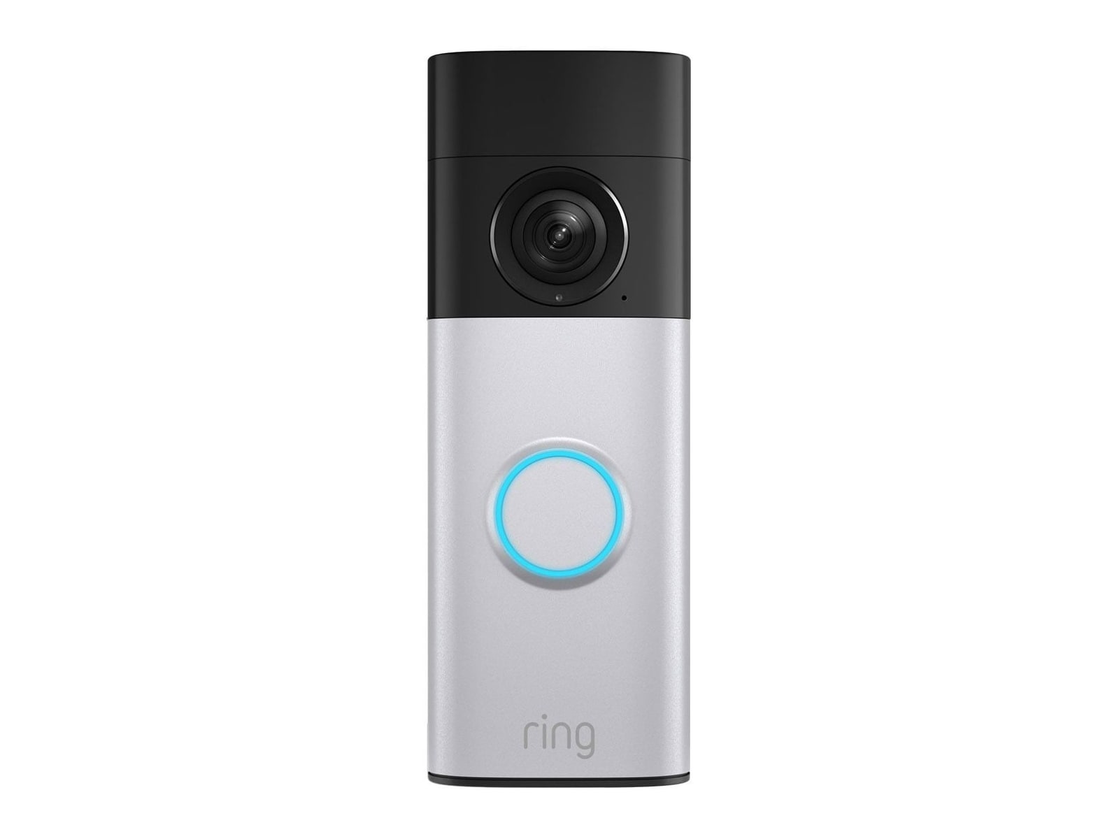 Ring - Battery Doorbell Plus 2K 2nd Gen Nickel Silver Video Doorbells
