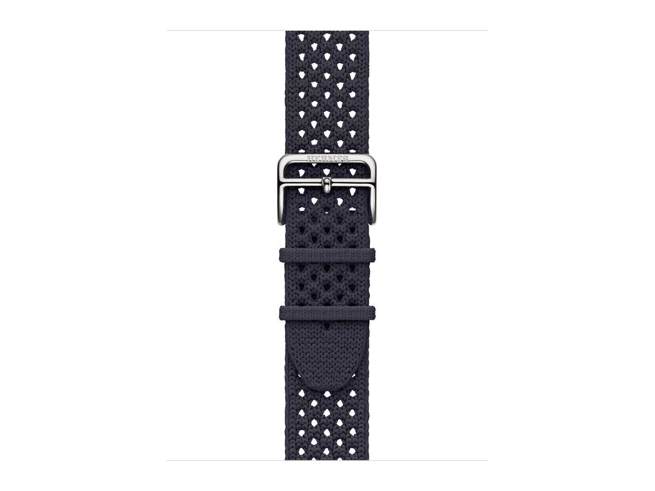 Apple - Apple Watch Hermès Néo Tricot - 42mm - Bleu Nuit