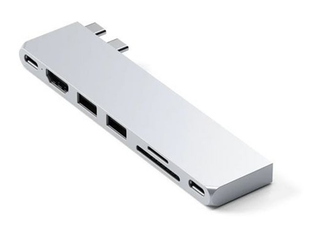 Satechi - Pro Hub Slim USB-C USB Hubs - Silver