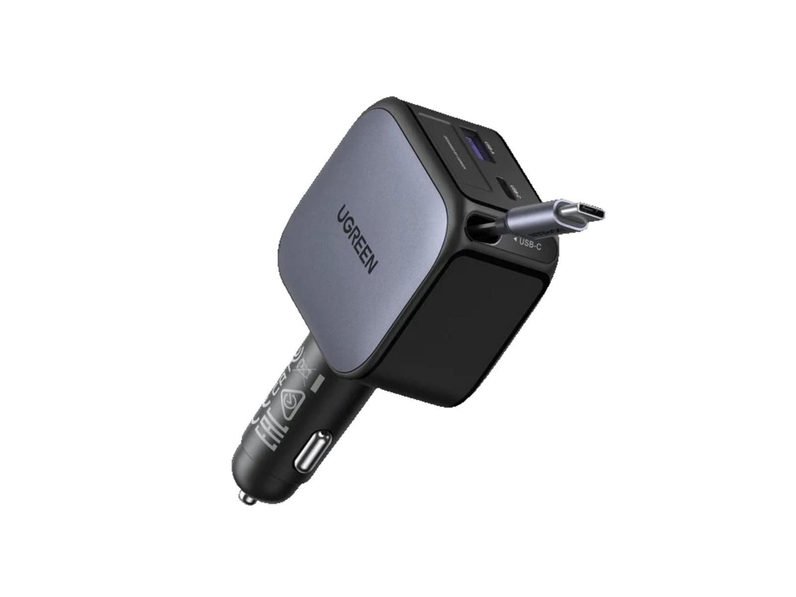 UGREEN - Nexode Retractable Car Charger 60W Car Chargers