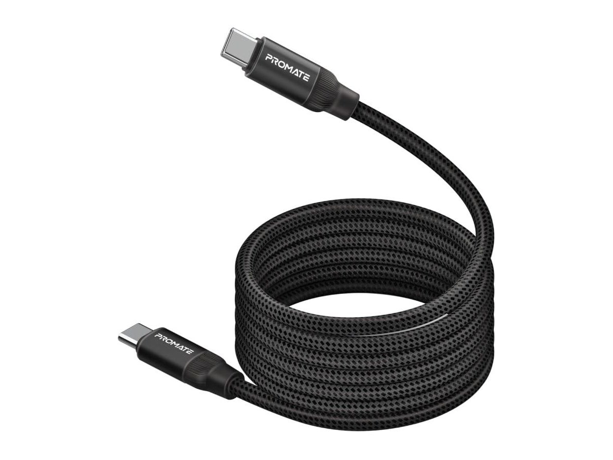 Promate - Springy Black USB-C Cables
