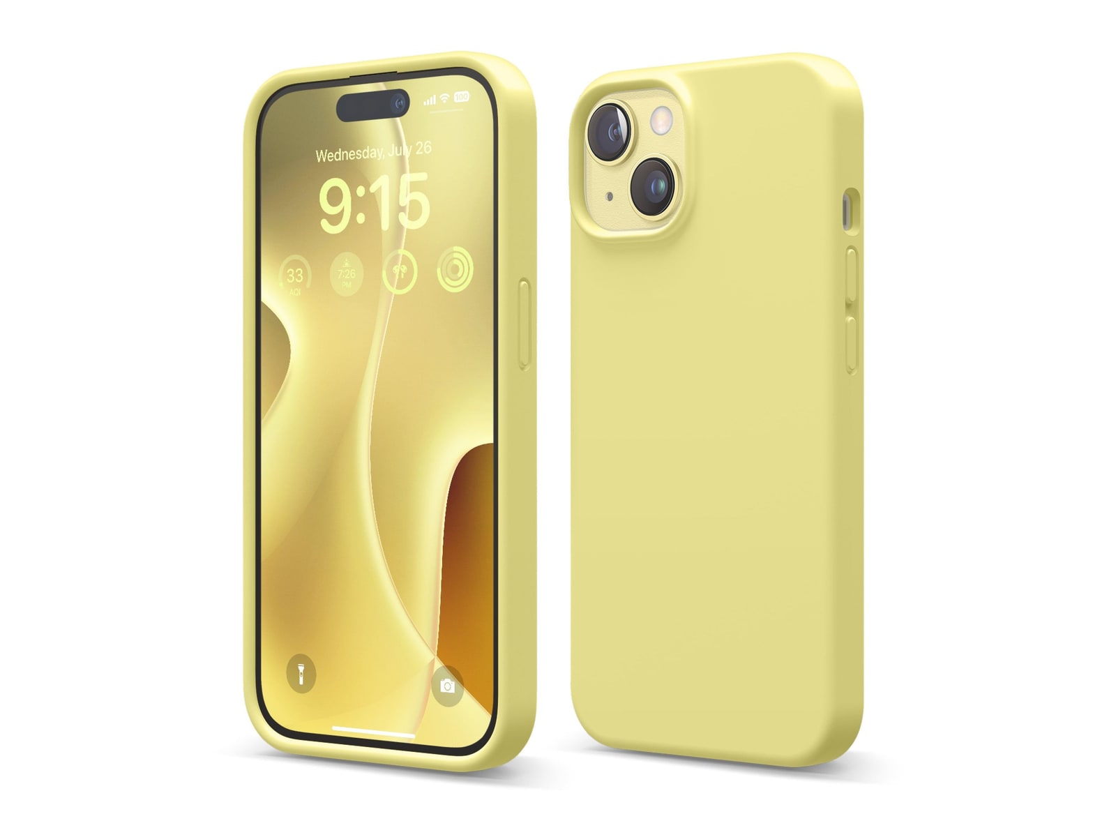 elago - Premium Silicone Case - iPhone 15 - Yellow