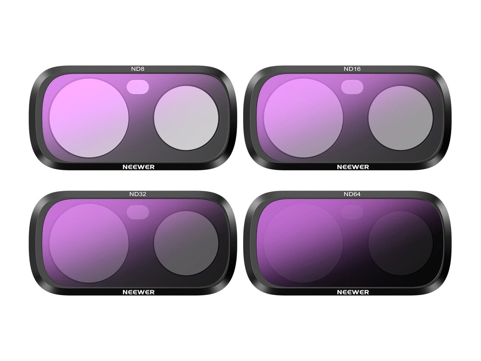 Neewer - FL-L01 ND Filter Set Compatible with Insta360 Luna Ultra Camera Accessories - Black