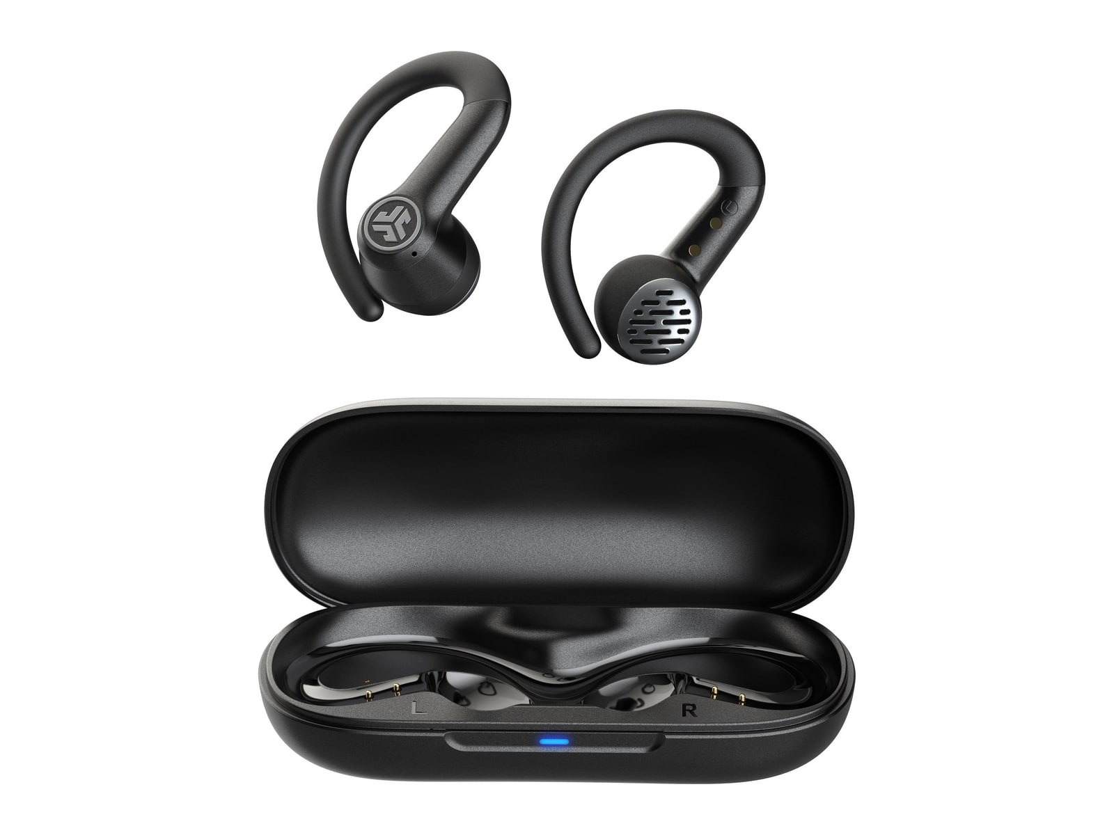 JLab - JBuds Open Sport 2 True Wireless Earbuds - Black