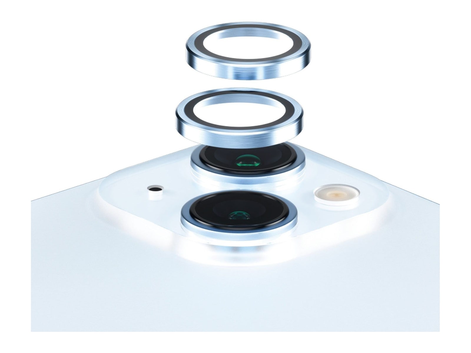 PanzerGlass - Hoops Camera Lens Protector Blue iPhone 15