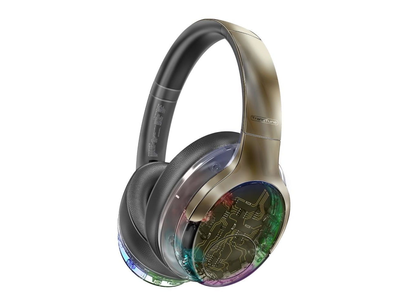 Promate - TransTune Over-Ear Headphones - Gun Metal
