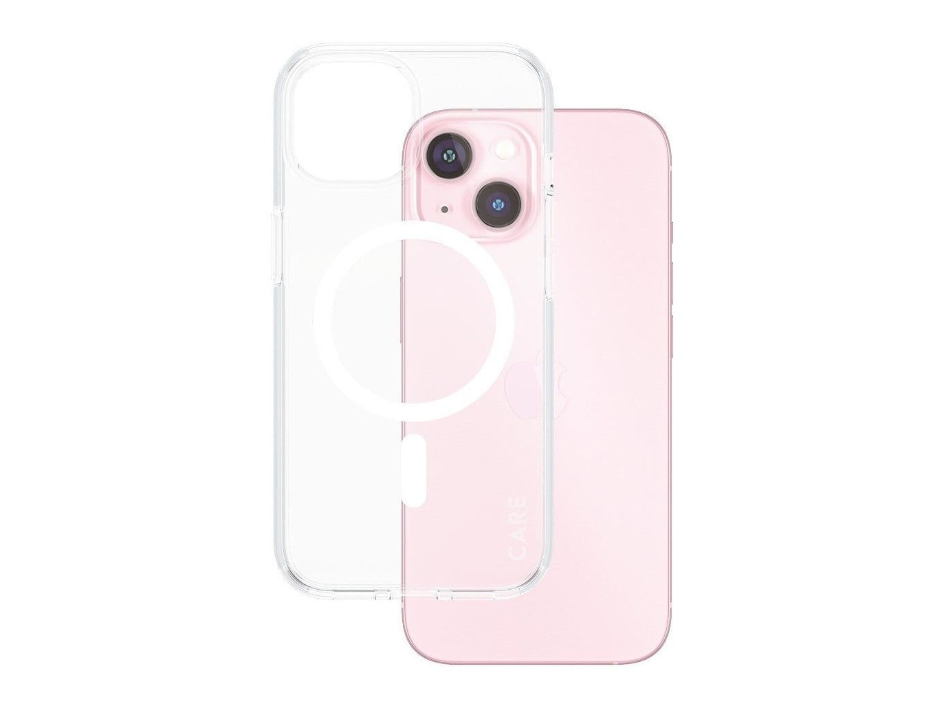 PanzerGlass - CARE Urban Combat Case Transparent w. White MagSafe iPhone 15