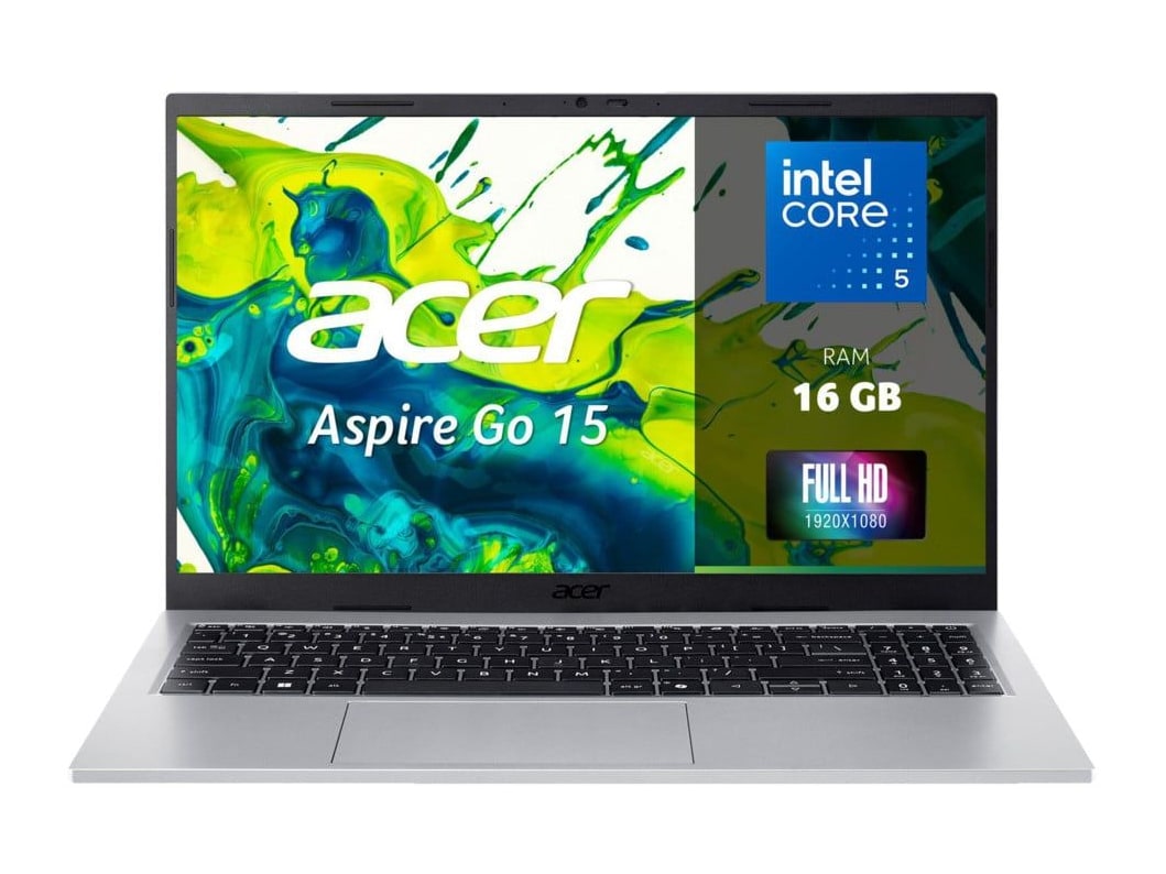 Acer - Aspire Go 15 AG15-72P-54HR 15.6" - Intel Core 5 120U chip - 16GB Memory - 512GB SSD - Pure Silver
