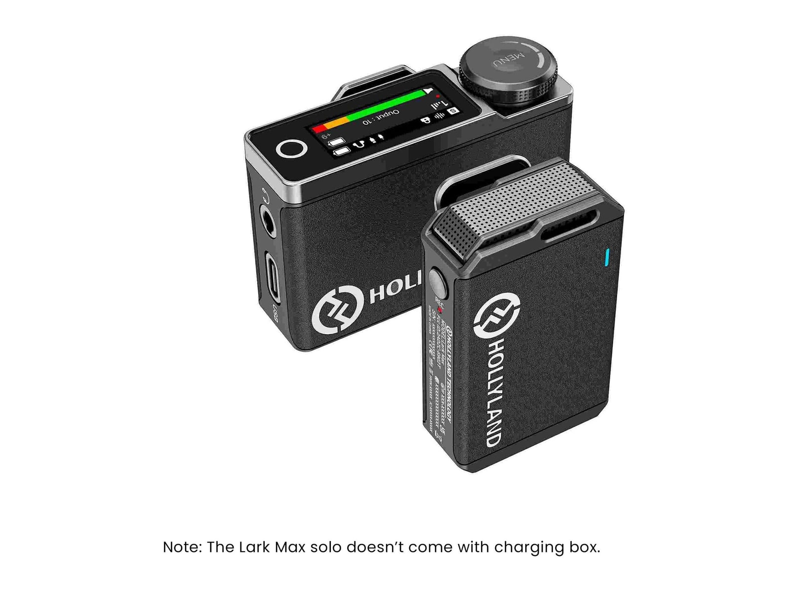 Hollyland - Lark Max Solo Wireless Microphones - Black