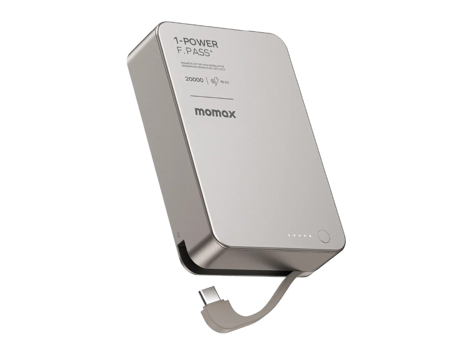 MOMAX - 1-Power F.Pass+ 20000mAh Battery Pack Titanium Power Banks